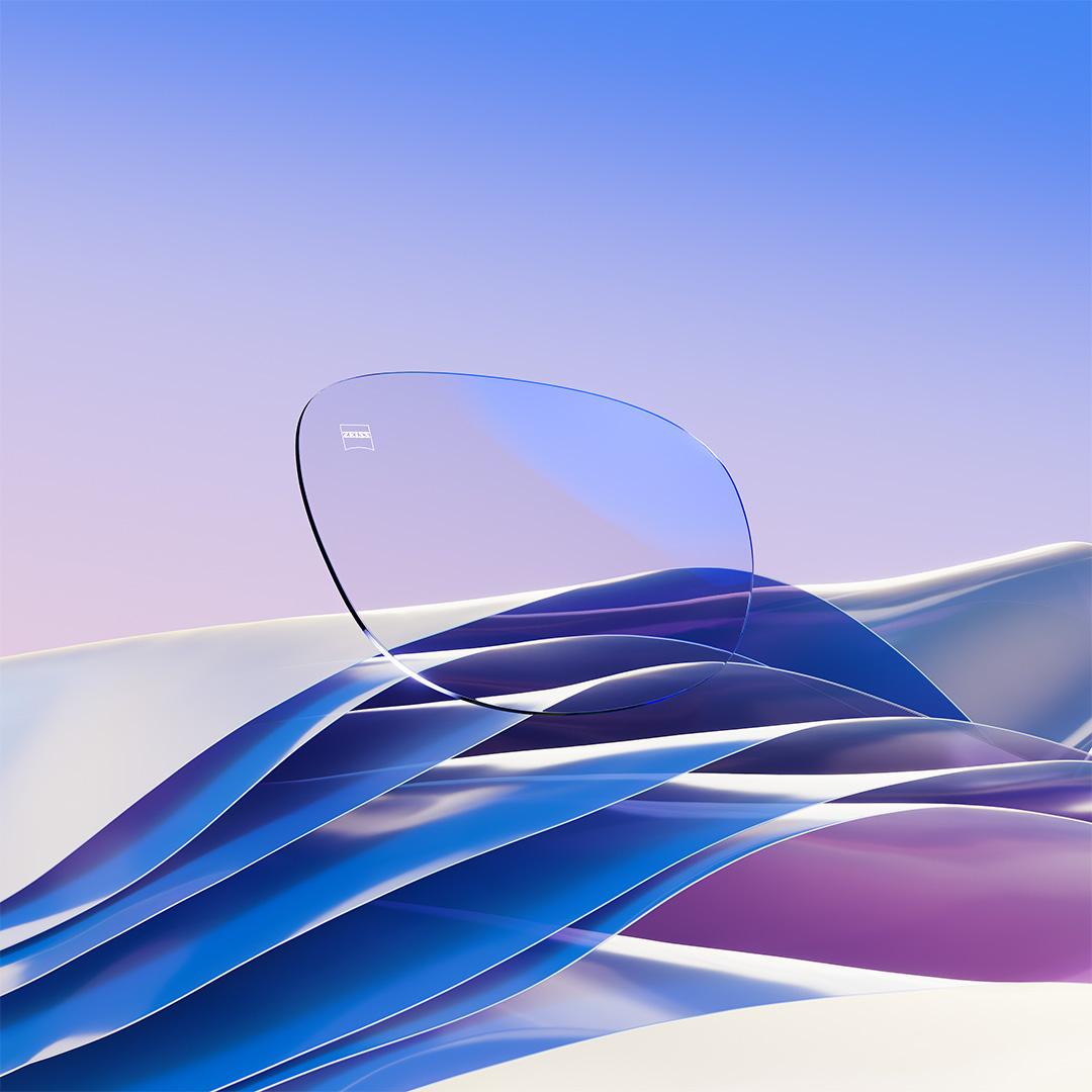 Imagen de ZEISS DuraVision Platinum UV con un reflejo residual azulado.