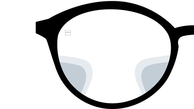 Visión con los lentes progresivos ZEISS SmartLife Superb. La imagen muestra cómo se ve a través de los lentes.