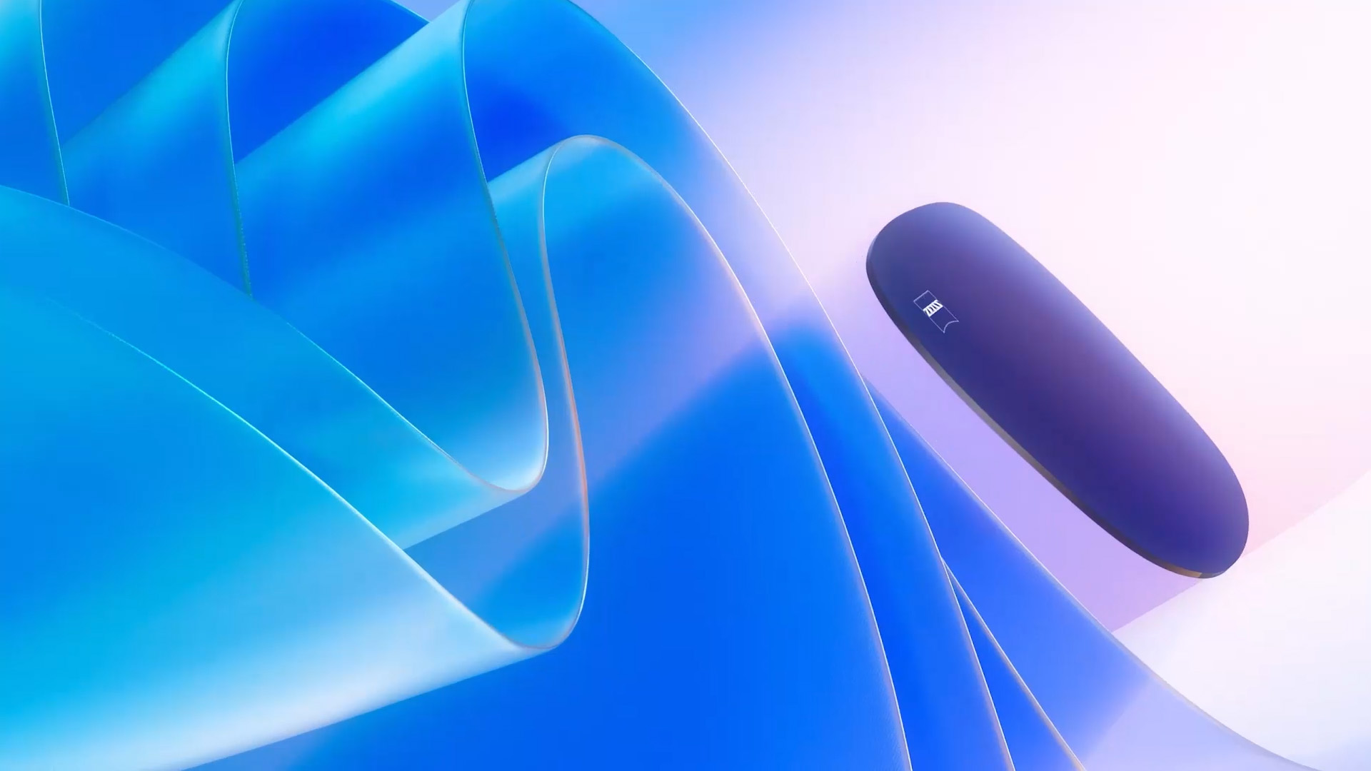 Ilustración CGI en 3D de un lente tintado flotando hacia una fuente de luz, que bloquea eficazmente los nocivos rayos UV.