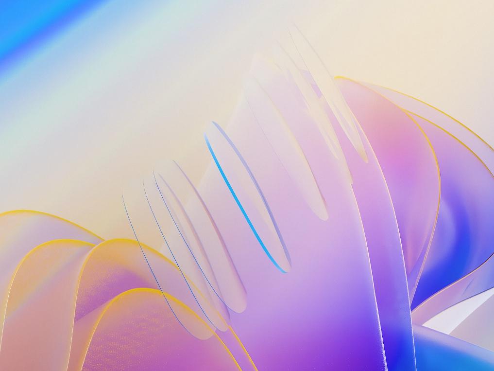 Representación en 3D por CGI de un lente ZEISS transparente con finas capas de protector aplicadas tanto en la superficie frontal como en la trasera, flotando con elegancia hacia una fuente de luz, lo que ilustra su eficaz protección contra los rayos UV.