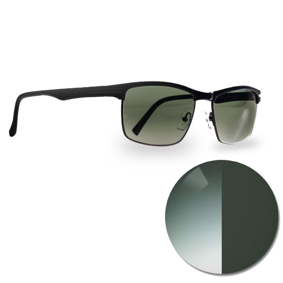 Lentes con AdaptiveSun de ZEISS en gradiente de pioneer y un punto de color en tono claro y oscuro