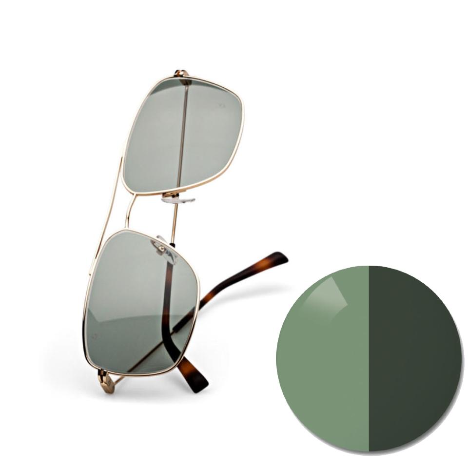 Lentes con AdaptiveSun de ZEISS en pioneer uniforme y un punto de color en tono claro y oscuro
